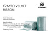 Frayed Edges Glossy Velvet Ribbon For Christmas 2.5"x 5YD (Mint Green) - Vitalizart