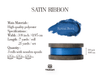 Double Faced Satin Ribbon 3/8" x 21 Yd (Royal Blue) - Vitalizart