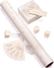 Vitalizart White Wrapping Paper Set, 17" x 197" Foil Gift Wrap with Ribbons & Tags-White Paper & White Ribbon