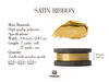 Double Faced Satin Ribbon 3/8" x 21 Yd (Gold) - Vitalizart