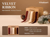 Vitalizart Velvet Ribbon 5/8" x 25 Yd, Christmas Ribbon Set, Rustic Gift Wrapping Ribbon for Crafts, Bows & Holiday Decor (Brown, Nude, Ivory) - Vitalizart