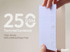Vitalizart Thank You Cards with Envelopes, 16 Pcs, Thick Textured Cardstock, Pale Gray Embossed Foil-Stamped Blank Cards for Business & Special Occasions