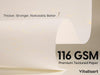 Vitalizart White Wrapping Paper Set, 17" x 197" Foil Gift Wrap with Ribbons & Tags-White Paper & White Ribbon