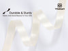 Ribbon for Crafts Double Faced Functional Satin Ribbon 3/8" x 100Yd (Ivory) - Vitalizart