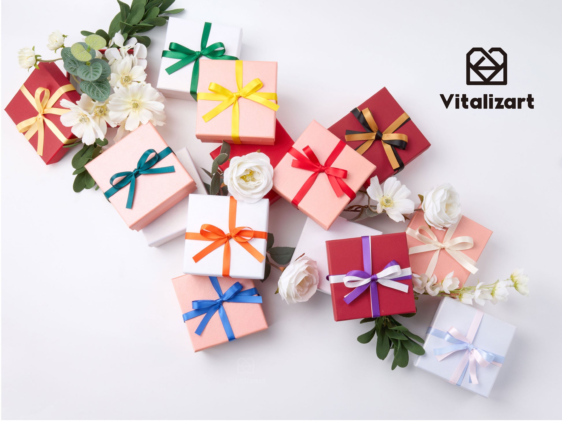 Ribbon for Crafts Double Faced Functional Satin Ribbon 3/8" x 70Yd (Rainbow Ribbon) - Vitalizart