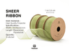 Organza Sheer Ribbon 1“ x 30 Yd (Sage Green) - Vitalizart