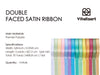 Ribbon for Crafts Double Faced Functional Satin Ribbon 3/8" x 70Yd (Pastel Ribbon) - Vitalizart