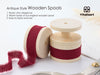 Cotton Ribbon Handmade Fringe 5/8" x 21 Yd (Burgundy) - Vitalizart