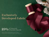Vitalizart Silken Lustre Ribbon 1" x 15 Yards, Champagne & Nude Silky Satin Ribbon with Subtle Sheen (Burgundy)
