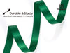 Ribbon for Crafts Double Faced Functional Satin Ribbon 3/8" x 100Yd (Green) - Vitalizart