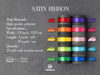 Double Faced Satin Ribbon 3/8" x 30 Yd (Rainbow Set) - Vitalizart