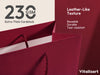 Burgundy Red Large Paper Gift Bags with Ribbon Bows — Set of 4 - Vitalizart