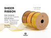 Organza Sheer Ribbon 1“ x 30 Yd (Gold Set) - Vitalizart