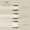 Lace Ribbon 0.9"/1.1"/1.57" x 5 Yd (White) - Vitalizart