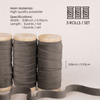 Velvet Ribbon With Wooden Spool 3/8" x 15 Yd (Gray) - Vitalizart