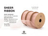Organza Sheer Ribbon 1“ x 30 Yd (Rose Pink) - Vitalizart