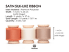 Silk Satin Ribbon With Wooden Spool 1" x 15 Yd (Terracotta Fall) - Vitalizart