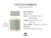 Cotton Ribbon Handmade Fringe 1.5" x 15 Yd (Dusty Green) - Vitalizart