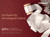 Vitalizart Silken Lustre Ribbon 1" x 15 Yards, Champagne & Nude Silky Satin Ribbon with Subtle Sheen (White)