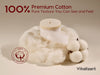 Vitalizart Ribbon Cotton Handmade Fringe 1" x 15 Yd  Pure Natural Cotton Ribbons (Christmas Ribbon)