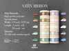 Double Faced Satin Ribbon 3/8" x 30 Yd (Light Colors) - Vitalizart