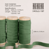 Velvet Ribbon With Wooden Spool 3/8" x 15 Yd (Green) - Vitalizart