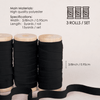 Velvet Ribbon With Wooden Spool 3/8" x 15 Yd (Black) - Vitalizart