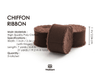 Chiffon Silk Ribbon 1" x 21 Yd (Brown) - Vitalizart