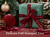 Vitalizart Velvet Ribbon 5/8" x 25 Yd, Christmas Ribbon Set, Rustic Gift Wrapping Ribbon for Crafts, Bows & Holiday Decor (Merry Christmas Ribbon)