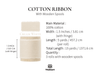 Cotton Ribbon Handmade Fringe 1.5" x 15 Yd (Cream White) - Vitalizart