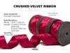Deluxe Velvet Ribbon Set With Wooden Spool 1" x 9Yd (Red) - Vitalizart