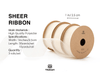 Organza Sheer Ribbon 1“ x 30 Yd (Ivory) - Vitalizart