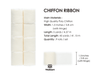 Fringe Chiffon Silk Ribbon 1.5" x 45Yd (Cream White) - Vitalizart