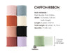 Fringe Chiffon Silk Ribbon 1.5" x 45 Yard (Mixed Color) - Vitalizart