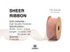 Organza Sheer Ribbons Set 1" x 150 Yd (Mixed Christmas Color) - Vitalizart