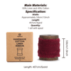 Cotton Linen Ribbon 1.5" x 5Yd (Burgundy) - Vitalizart