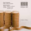 Velvet Ribbon With Wooden Spool 3/8" x 15 Yd (Khaki) - Vitalizart