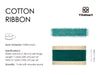 Cotton Ribbon Handmade Fringe 5/8" x 21 Yd (Dark Green) - Vitalizart