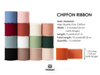 Fringe Chiffon Silk Ribbon 1 1/2 Inch x 75Yd (Mixed Color) - Vitalizart
