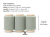 Chiffon Ribbon with Wooden Spool 2" x 15 Yd (Dusty Green) - Vitalizart
