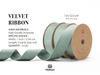 Double Faced Velvet Ribbon Set 1" x 15 Yd (Dusty Green) - Vitalizart