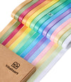 Ribbon for Crafts Double Faced Functional Satin Ribbon 3/8" x 70Yd (Pastel Ribbon) - Vitalizart
