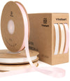 Ribbon for Crafts Double Faced Functional Satin Ribbon 3/8" x 120Yd (Pink & White) - Vitalizart
