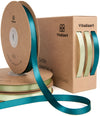Ribbon for Crafts Double Faced Functional Satin Ribbon 3/8" x 120Yd (Mint Dark Sage Green) - Vitalizart