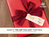 Wrapping Paper Set 30"x197" Pearly - Lustre With Silk Like Satin Ribbon & Gift Tags (Red Paper & Burgundy Ribbons) - Vitalizart