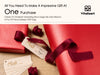 Wrapping Paper Set 30"x197" Pearly - Lustre With Silk Like Satin Ribbon & Gift Tags (Red Paper & Burgundy Ribbons) - Vitalizart