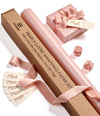 Wrapping Paper Set 30"x197" Pearly - Lustre With Silk Like Satin Ribbon & Gift Tags (Pink Paper & Pink Ribbons) - Vitalizart