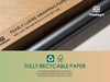 Wrapping Paper Set 30"x197" Pearly - Lustre With Silk Like Satin Ribbon & Gift Tags (Black Paper & Black Ribbons) - Vitalizart