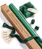 Wrapping Paper Set 30"x197" Pearly-Lustre With Silk Like Satin Ribbon & Gift Tags (Green Paper & Green Ribbons)