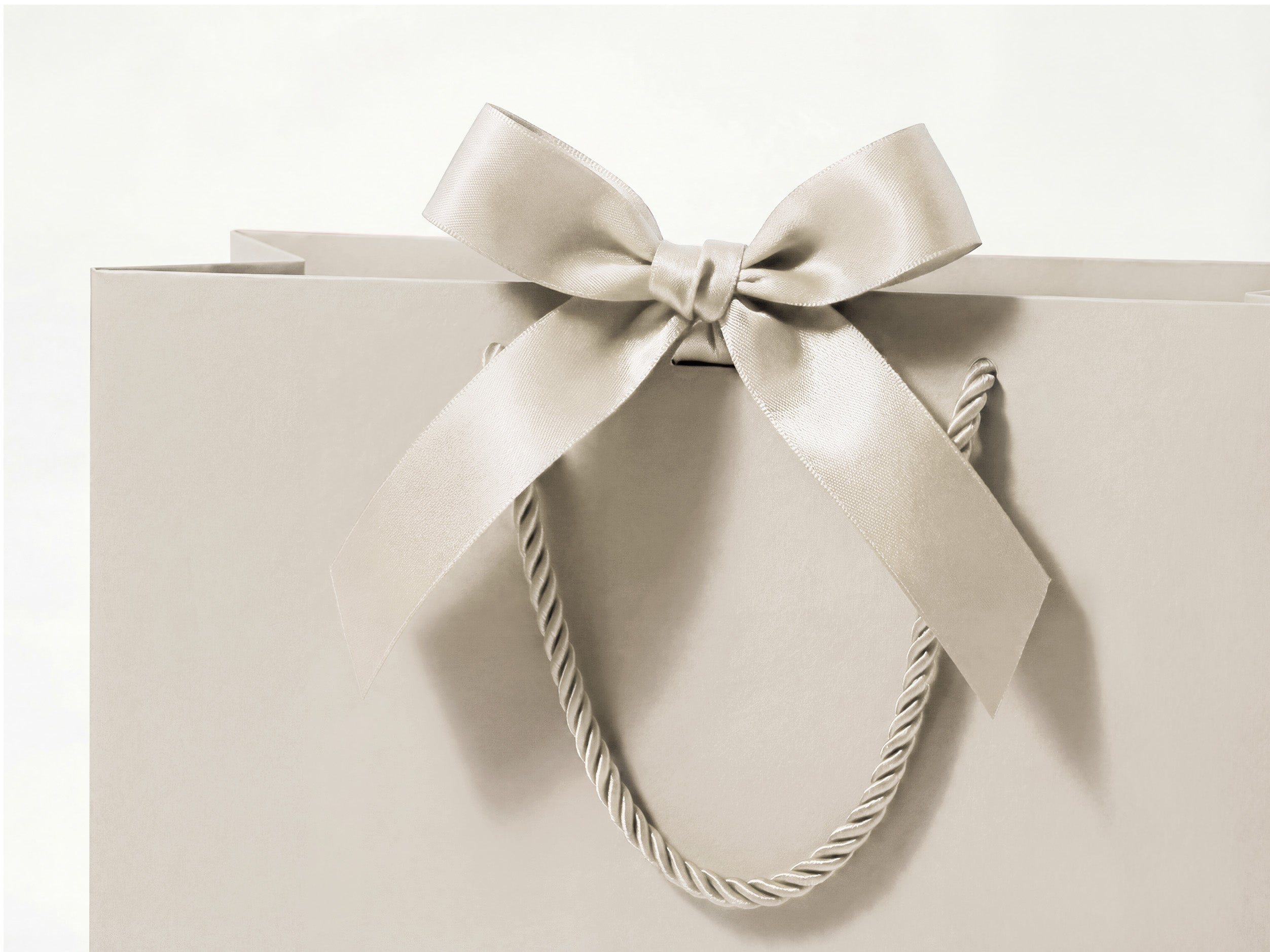 Vitalizart Paper Gift Bags With Ribbon Handles Set of 5 Grey Bulk Reusable For Gift Wrap 13